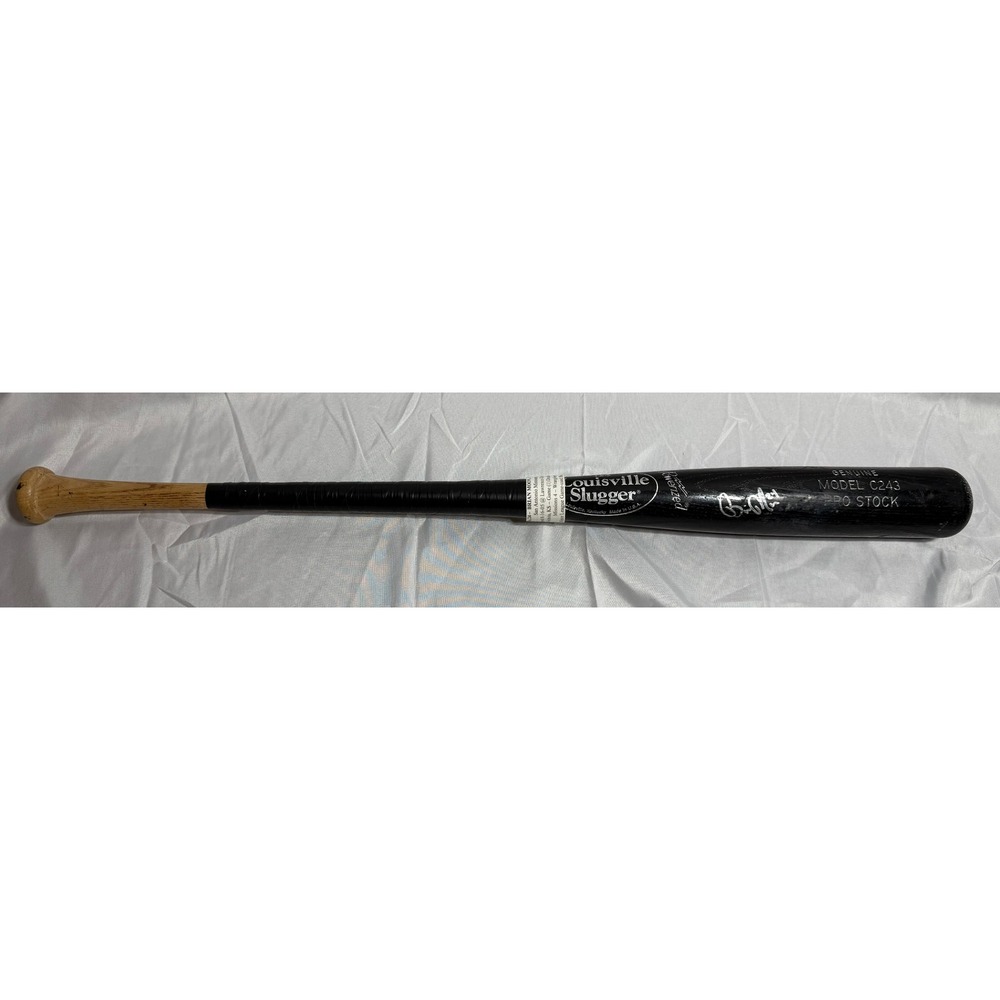Brian Moon Signed Game Used Louisville Slugger C243 Bat San Antonio Missions 05